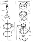Agitator, basket and tub parts