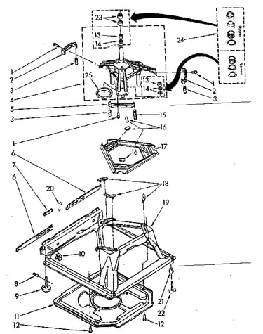 Machine base parts