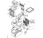 Kenmore 106638200 cabinet and unit parts diagram