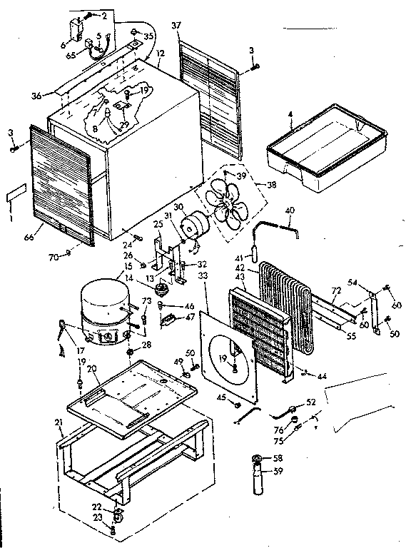 Cabinet and unit parts