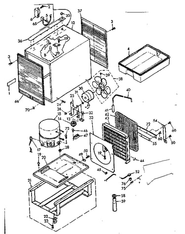 Cabinet and unit parts