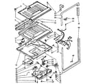 Kenmore 1068648511 compartment separator and control parts diagram