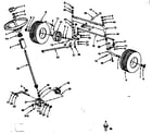 Craftsman 917252674 steering, front axle and wheels diagram