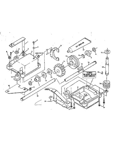 Gear case assembly part no. 83491