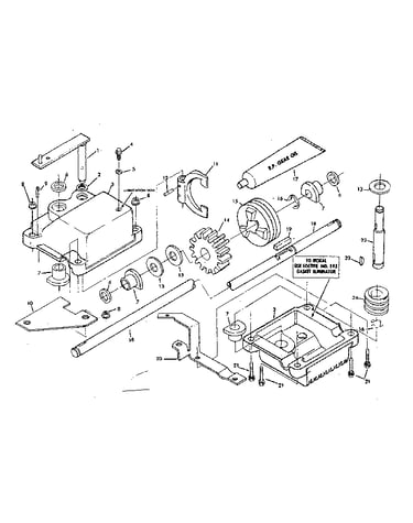 Gear case assembly part no. 81224