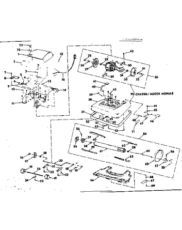 Nozzle and motor assembly