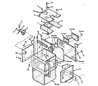 Kenmore 5648668410 cavity parts-a diagram