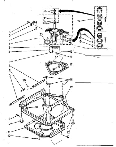 Machine base parts