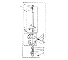 Kenmore 11081360610 brake and drive tube parts diagram