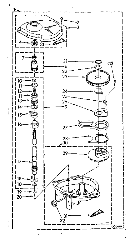 Gearcase parts
