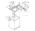 Kenmore 11081360820 top and cabinet parts diagram