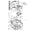 Kenmore 11081360620 machine base parts diagram