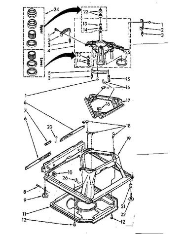 Machine base parts
