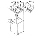 Kenmore 11081476210 top and cabinet parts diagram