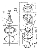 Agitator, basket and tub parts