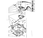 Kenmore 11081476110 machine base parts diagram