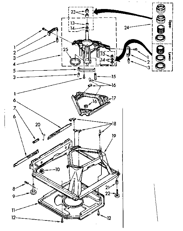 Machine base parts