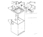 Kenmore 11081476120 top and cabinet parts diagram