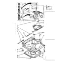 Kenmore 11081476620 machine base parts diagram