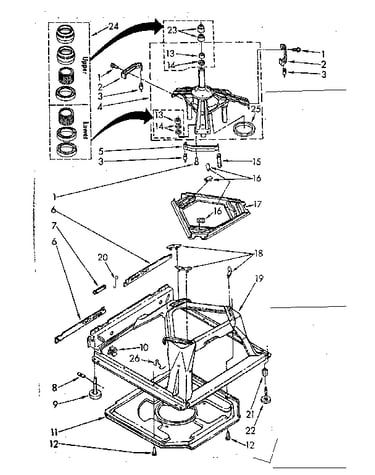 Machine base parts