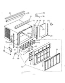 Cabinet and front panel parts
