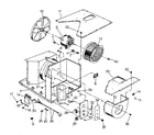 Kenmore 2538740990 electrical system and air handling parts diagram