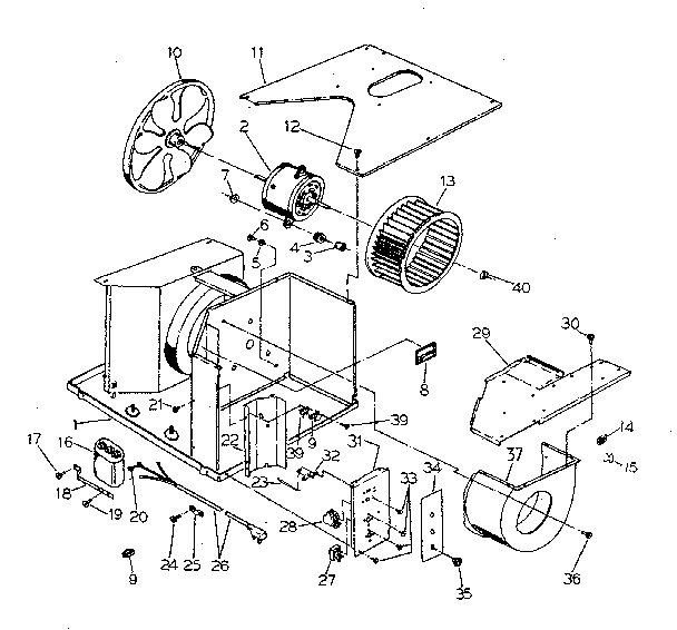 Electrical system and air handling parts