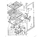 Kenmore 1068748570 compartment separator and control parts diagram