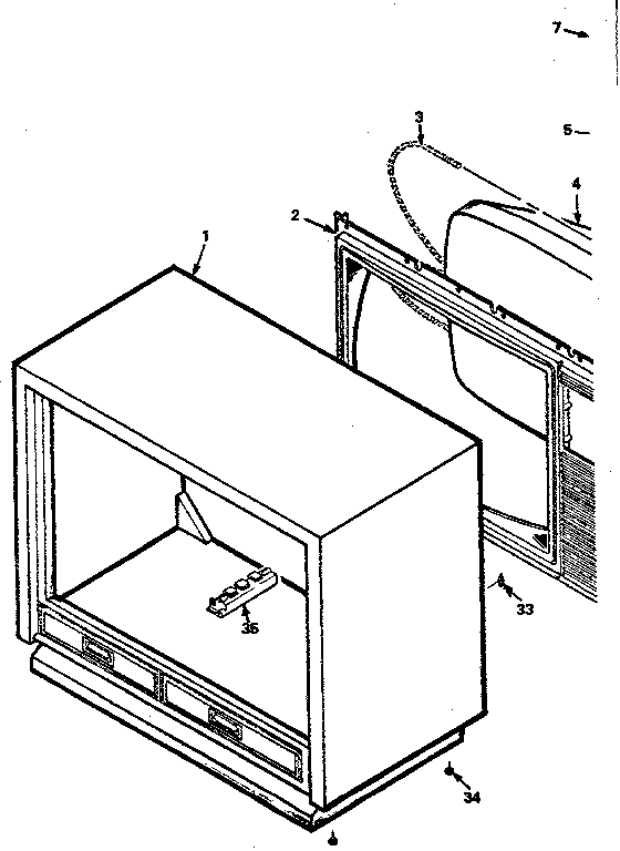 Cabinet parts list
