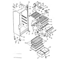 Kenmore 2538359751 cabinet parts diagram