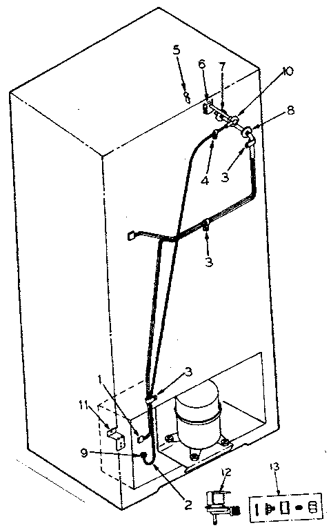 Ice maker installation parts