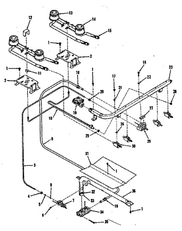 Burner section