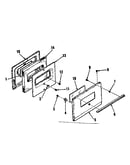 Oven door section