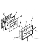 Oven door section