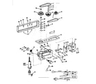 Craftsman 113213852 motor and pulley assembly with guard diagram