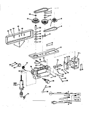 Motor and pulley assembly with guard