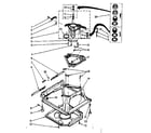 Kenmore 11081362610 machine base parts diagram