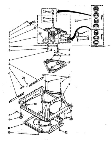 Machine base parts