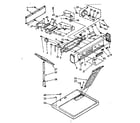 Kenmore 11076894400 top and console assembly diagram