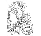 Kenmore 11076894400 cabinet assembly diagram