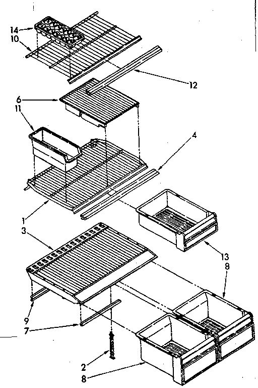 Shelf parts