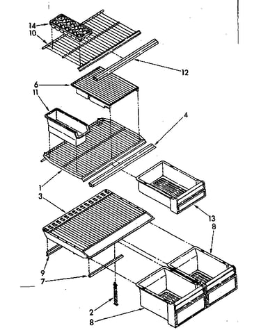 Shelf parts