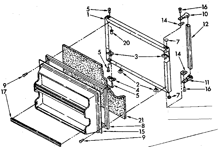 Freezer door parts