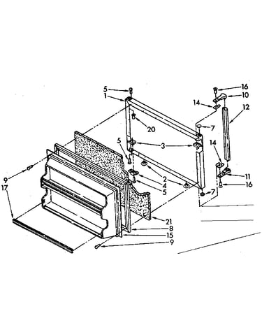 Freezer door parts