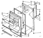 Kenmore 1068648422 refrigerator door parts diagram