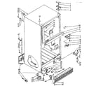 Kenmore 1068630562 cabinet parts diagram