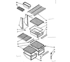 Kenmore 1068648580 shelf parts diagram
