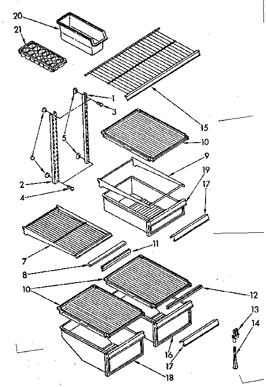 Shelf parts