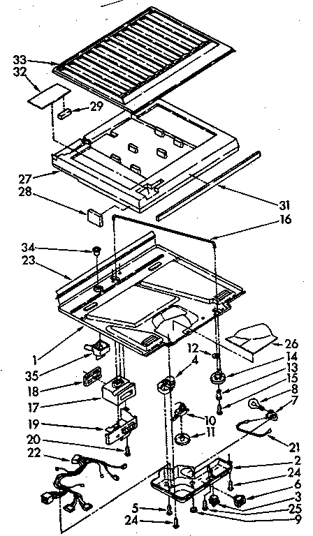 Compartment separator parts