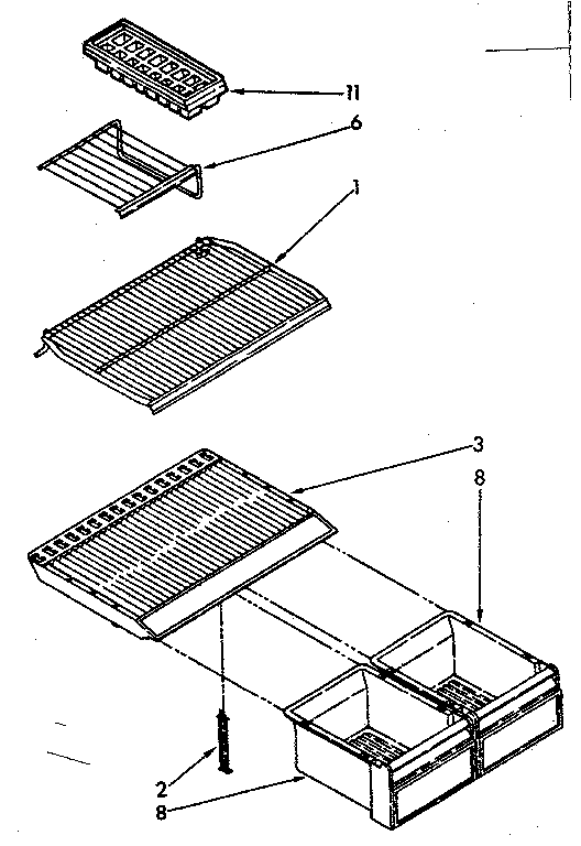 Shelf parts